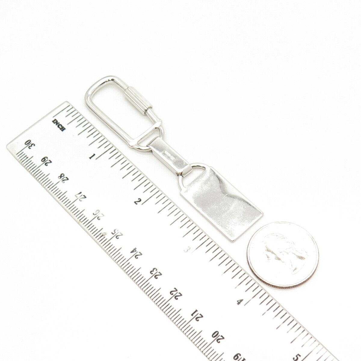 800 Silver Vintage Castle Chapel Design Tag Key Ring