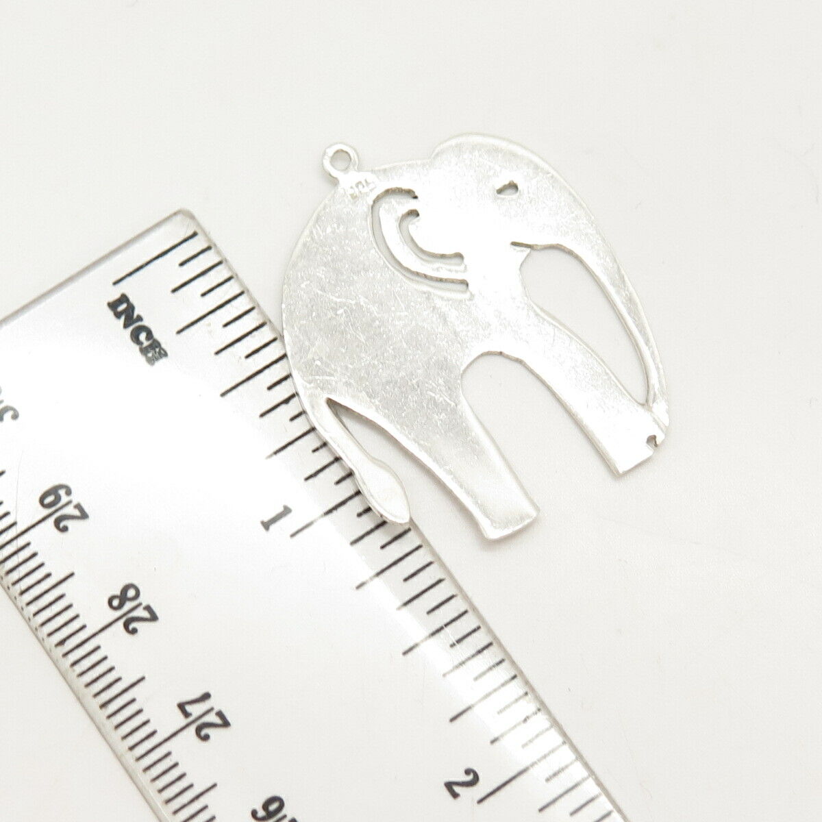 925 Sterling Silver Vintage Elephant For Good Luck Pendant