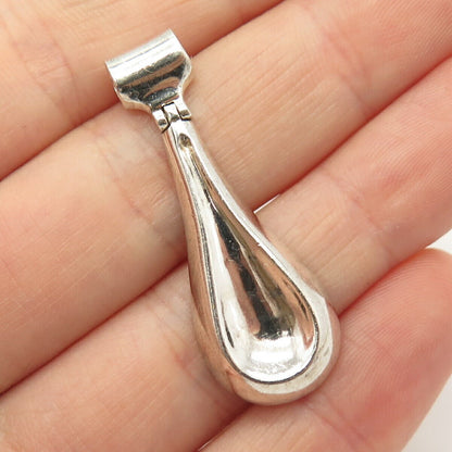 925 Sterling Silver Vintage Modernist Slide Pendant