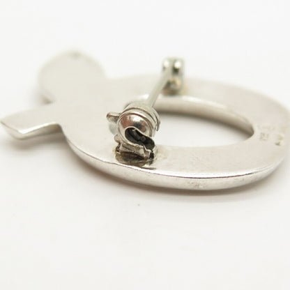 925 Sterling Silver Vintage Apple Design Pin Brooch