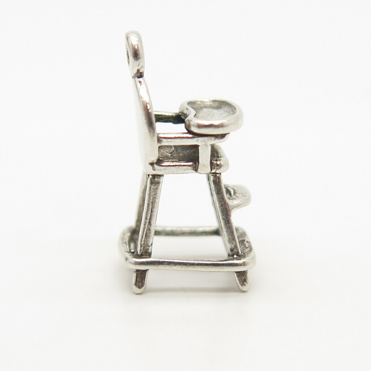 925 Sterling Silver Vintage Sunwest Child Chair Design Charm Pendant