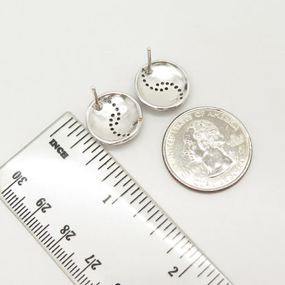 925 Sterling Silver C Z Boho Style Earrings