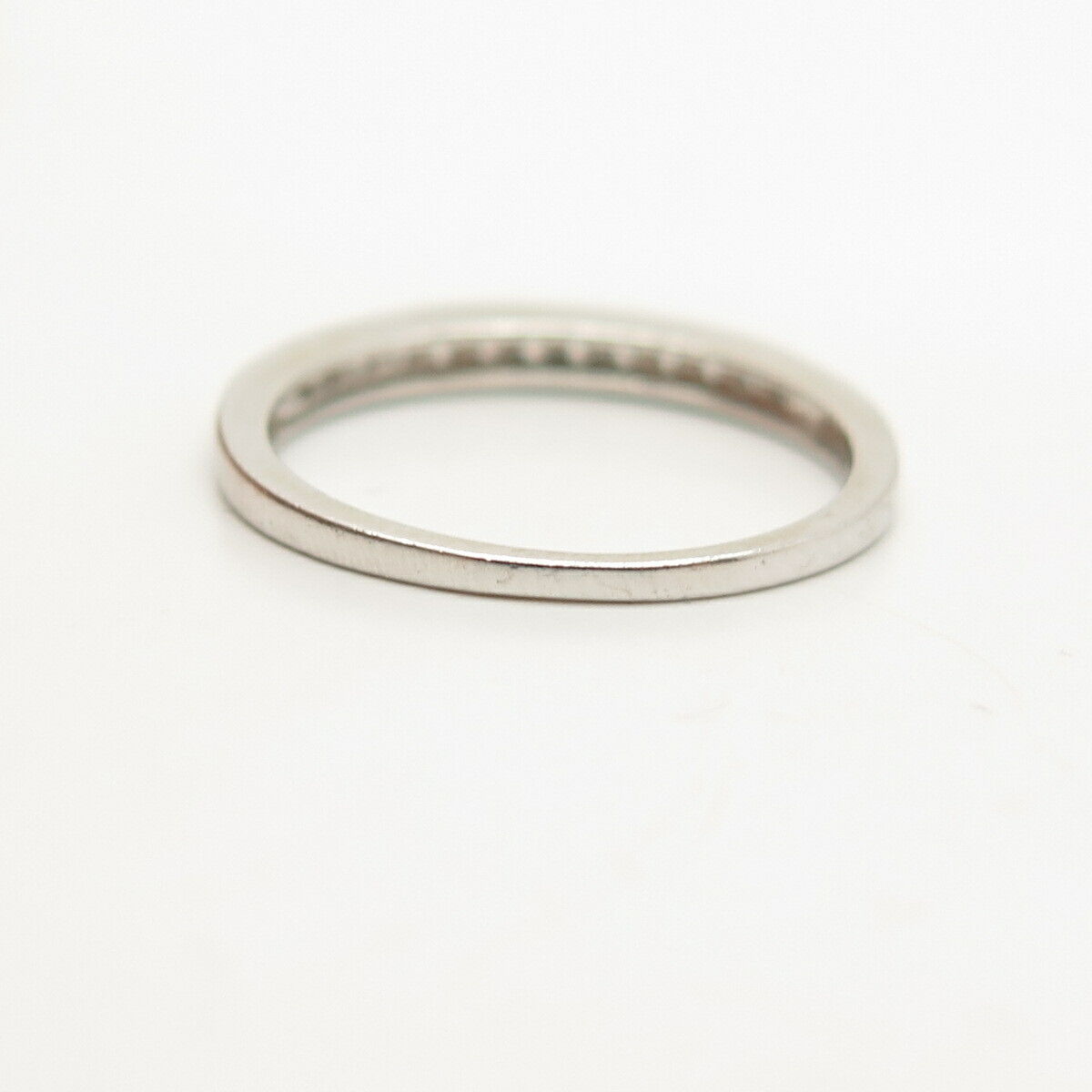 925 Sterling Silver Pave C Z Ring Size 7