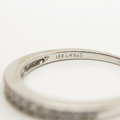 925 Sterling Silver Pave C Z Ring Size 7