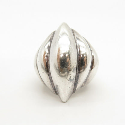 925 Sterling Silver Vintage Modernist Ring Size 5 3/4