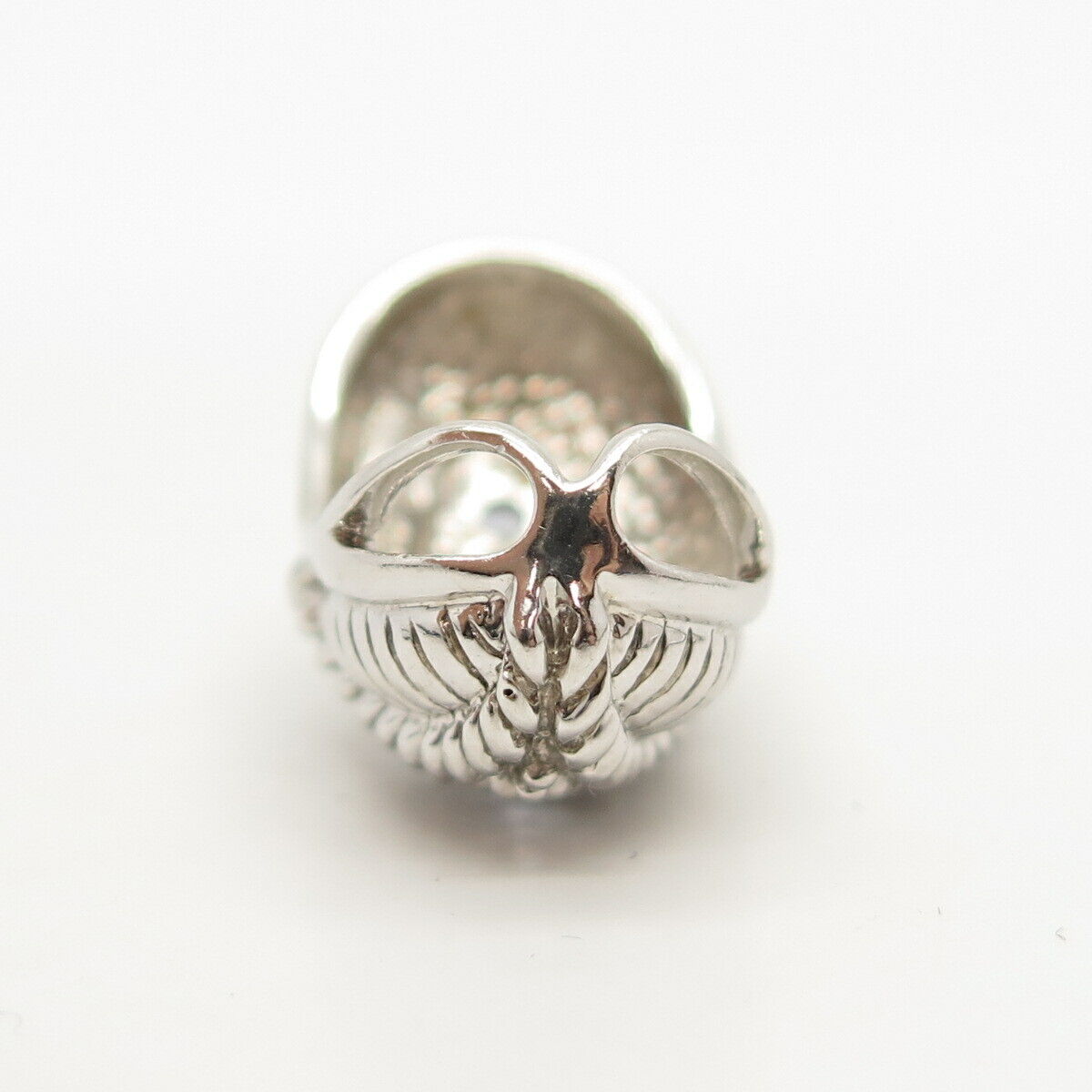 925 Sterling Silver Real Iolite Gemstone Slide Pendant