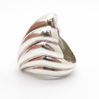 925 Sterling Silver Vintage Mexico Shell Ring Size 6