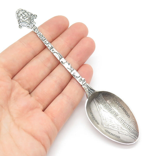 925 Sterling Silver Antique "Mt. Rainier Seattle" Tribal Totem Pole Spoon