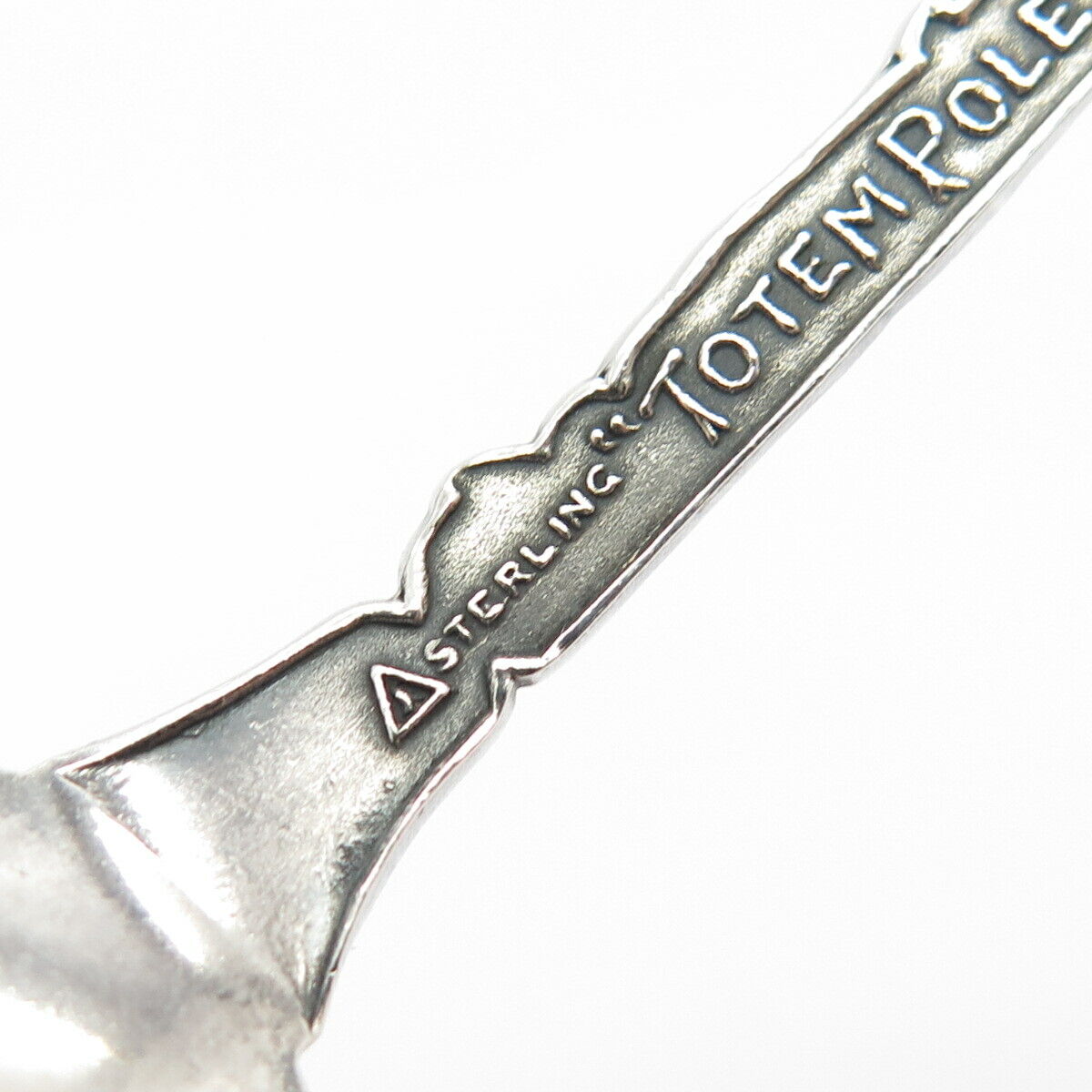 925 Sterling Silver Antique "Mt. Rainier Seattle" Tribal Totem Pole Spoon