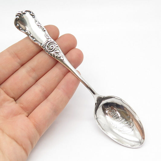 925 Sterling Silver Antique "Chicago" Ornate Spoon