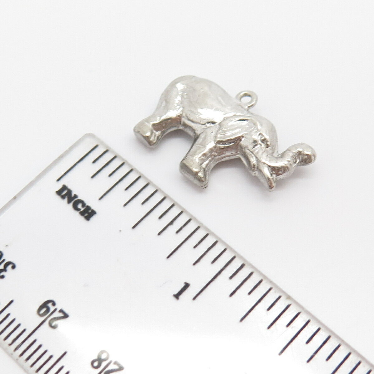 925 Sterling Silver Vintage Elephant For Good Luck Pendant