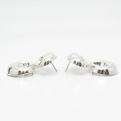 925 Sterling Silver Vintage Mexico Lucky Number "8" Earrings