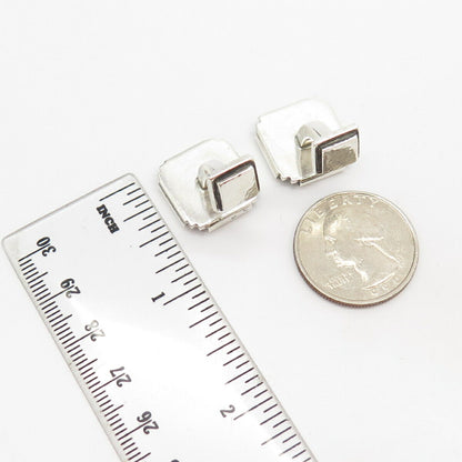 925 Sterling Silver Vintage Hammerd Finish Cufflinks