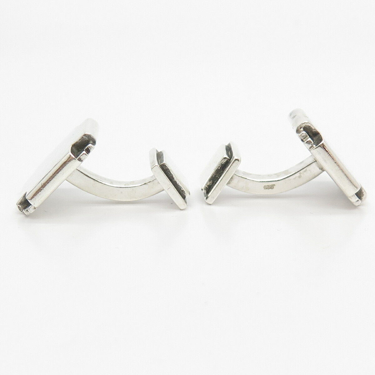 925 Sterling Silver Vintage Hammerd Finish Cufflinks