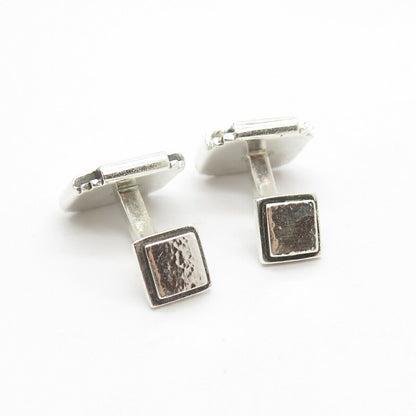 925 Sterling Silver Vintage Hammerd Finish Cufflinks