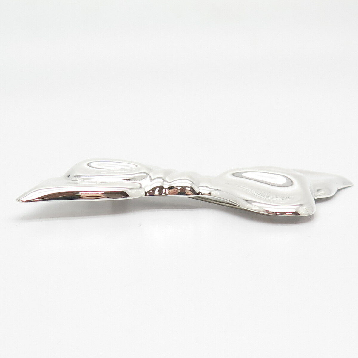 925 Sterling Silver Vintage Bow Pin Brooch