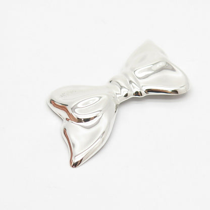 925 Sterling Silver Vintage Bow Pin Brooch