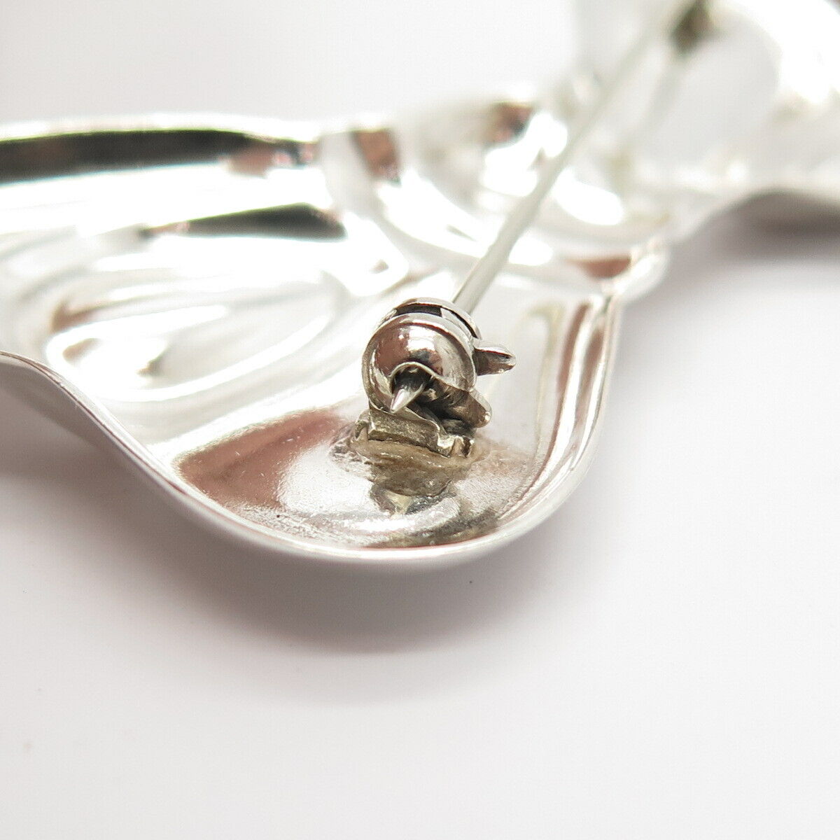 925 Sterling Silver Vintage Bow Pin Brooch