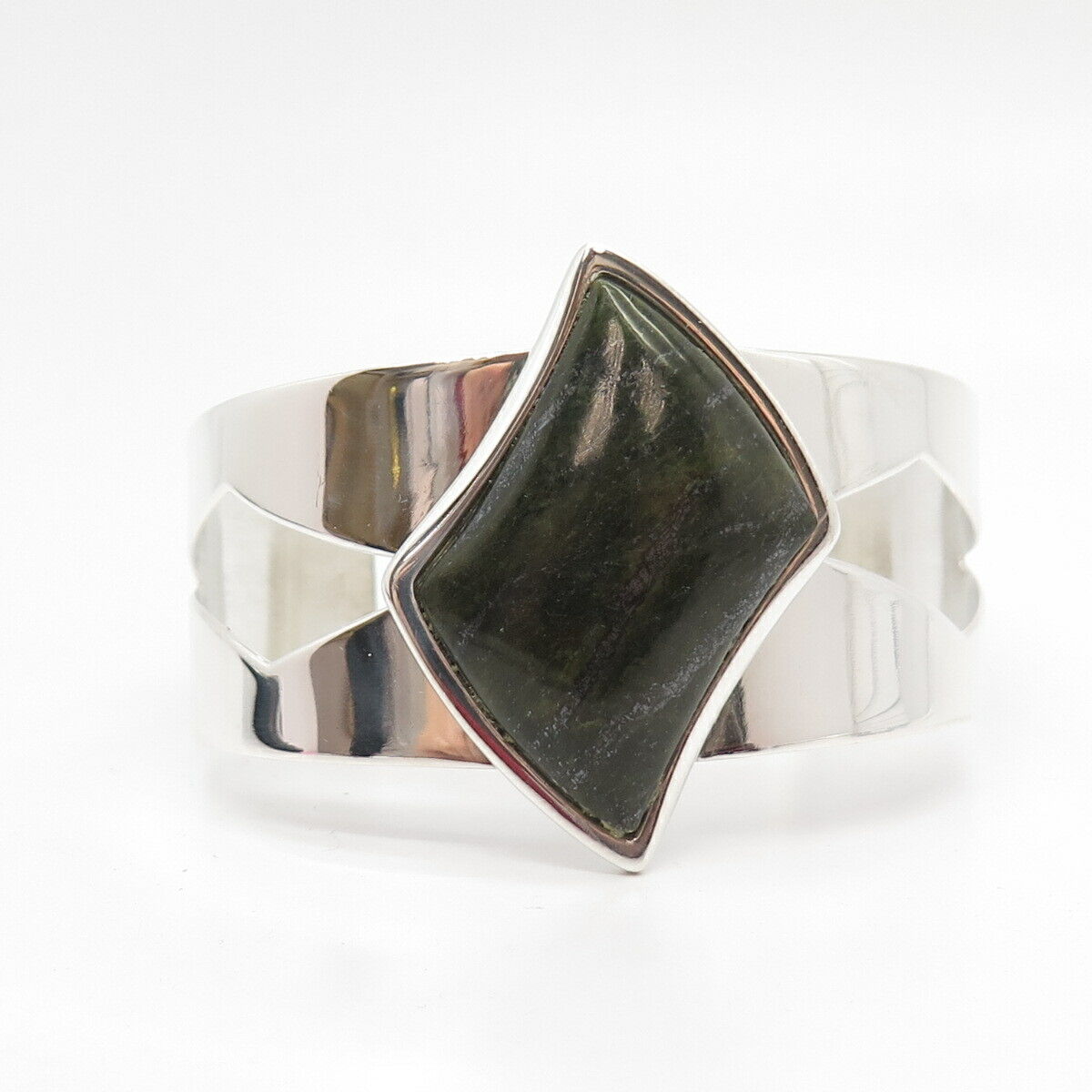 925 Sterling Silver Vintage Jay King Desert Rose Real Lapis Cuff Bracelet 7 1/4"