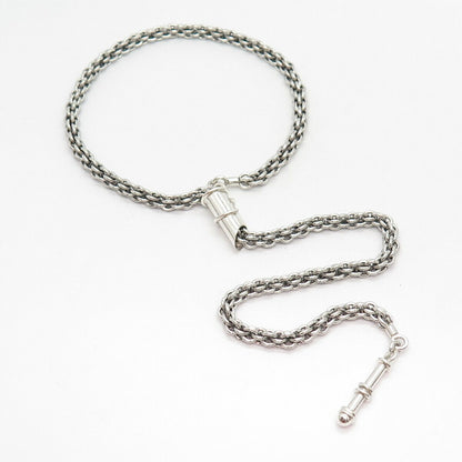 925 Sterling Silver Multi-Rolo Chain Necklace 21"