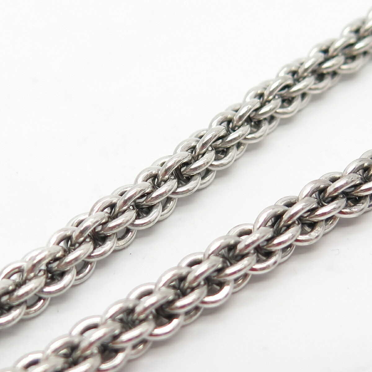 925 Sterling Silver Multi-Rolo Chain Necklace 21"