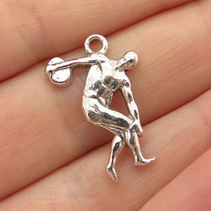 800 Silver Vintage Sportsman Pendant