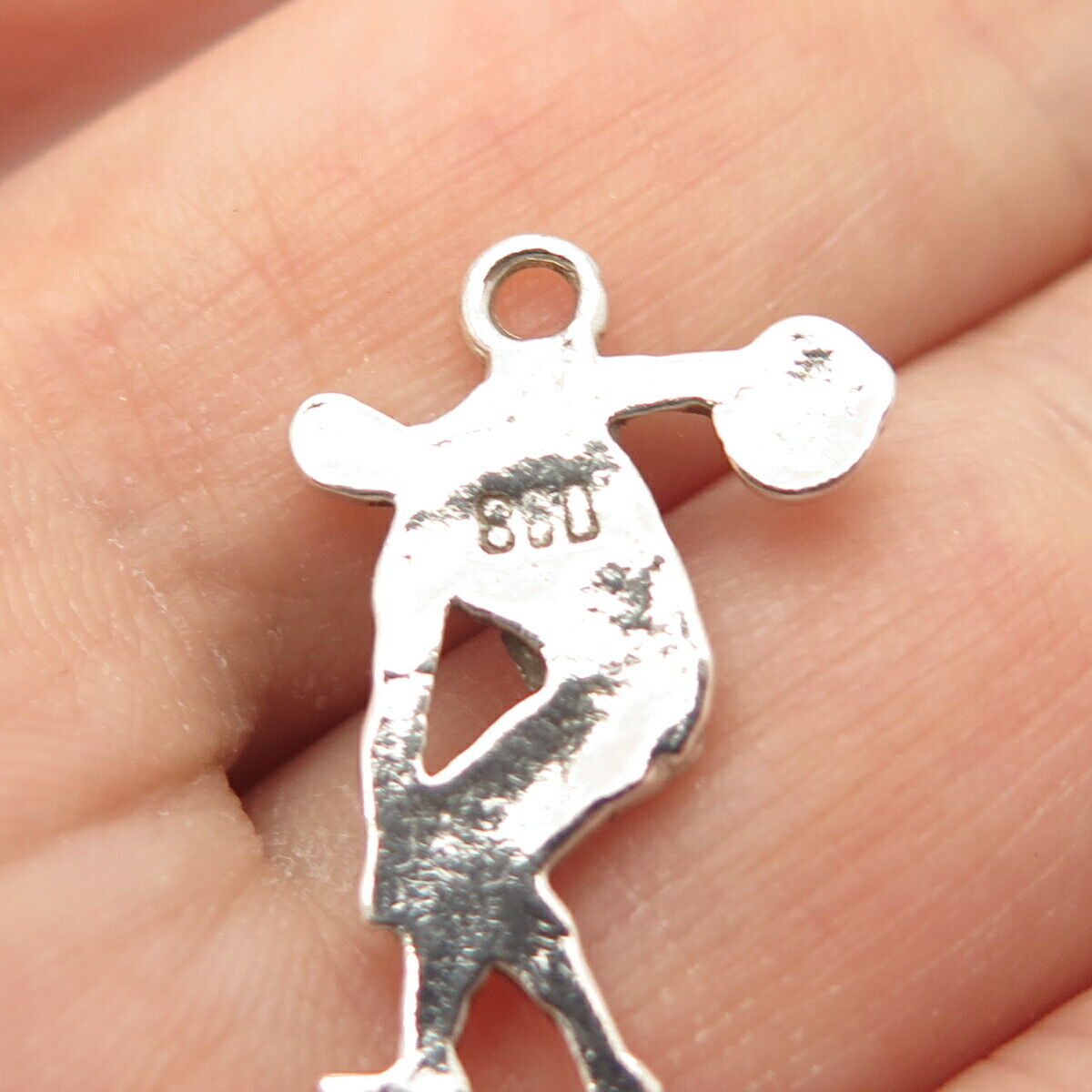 800 Silver Vintage Sportsman Pendant