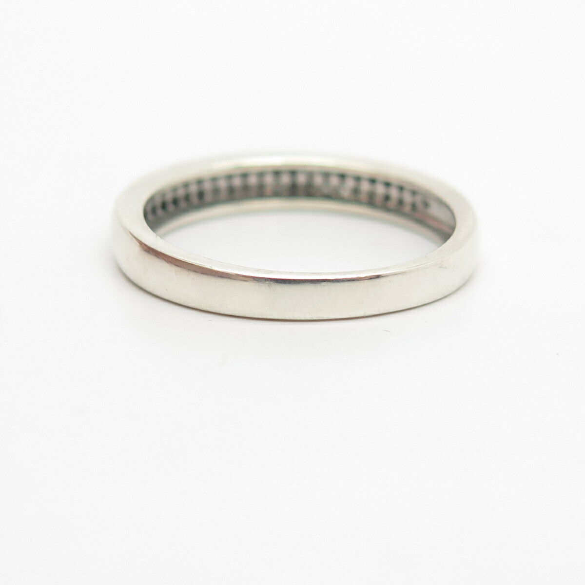 925 Sterling Silver C Z Wedding Band Ring