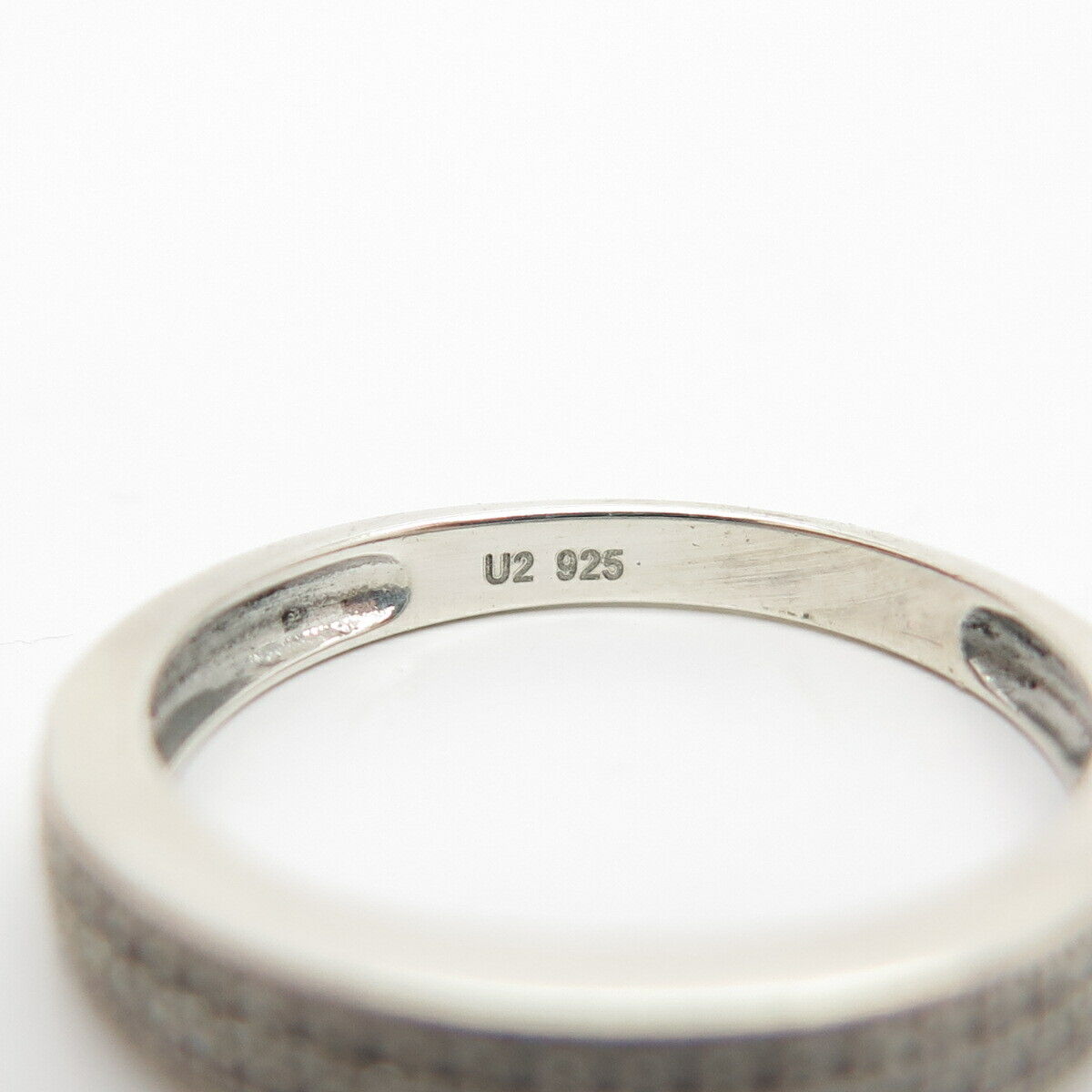 925 Sterling Silver C Z Wedding Band Ring