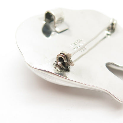 925 Sterling Silver Vintage Mexico Elephant For Good Luck Pin Brooch / Pendant