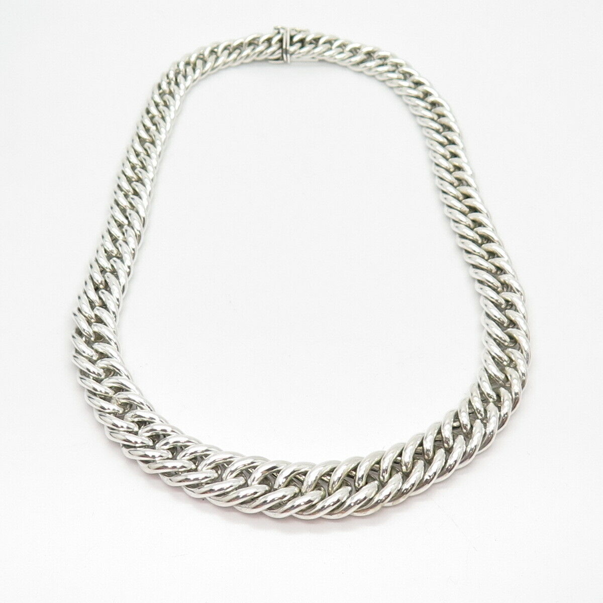 925 Sterling Silver Vintage Cable Chain Necklace 15"