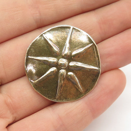 925 Sterling Silver Vintage Star Pin Brooch / Pendant