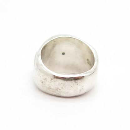 925 Sterling Silver Vintage Mexico Modernist Ring Size 7