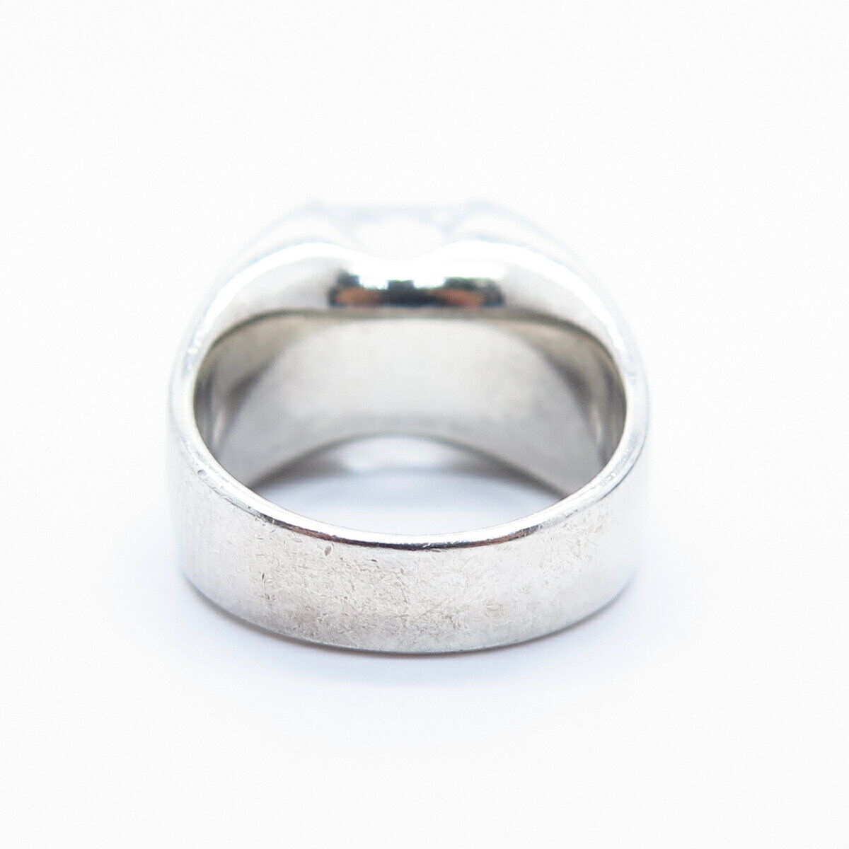 925 Sterling Silver Vintage Radiant-Cut C Z Ring Size 5 3/4