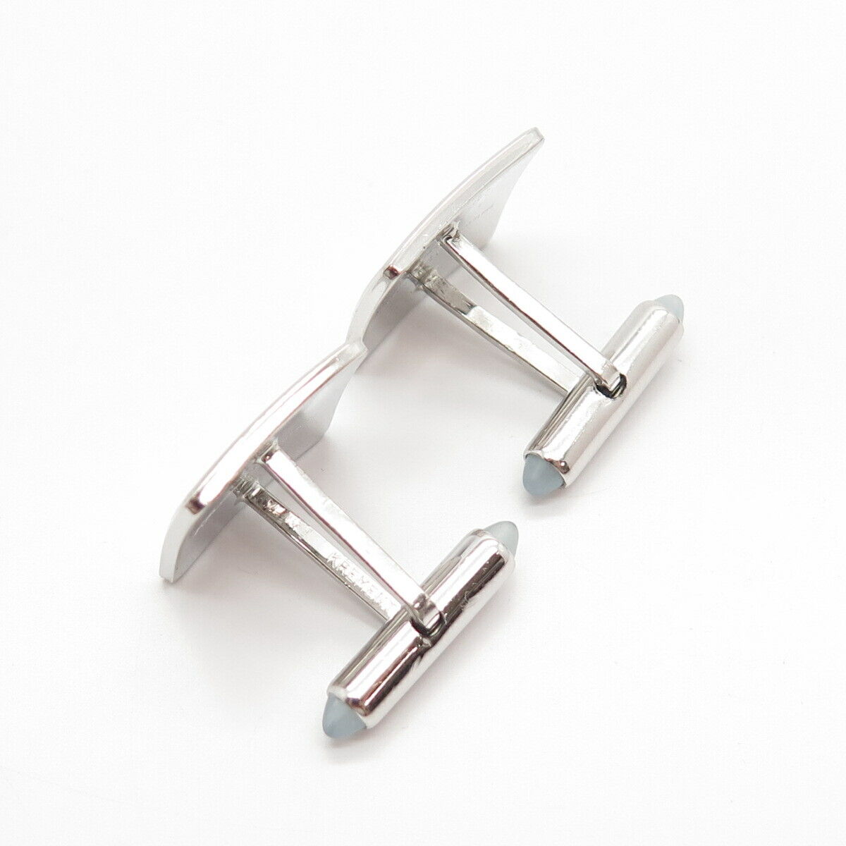 925 Sterling Silver Vintage Krementz Satin Finish Cufflinks