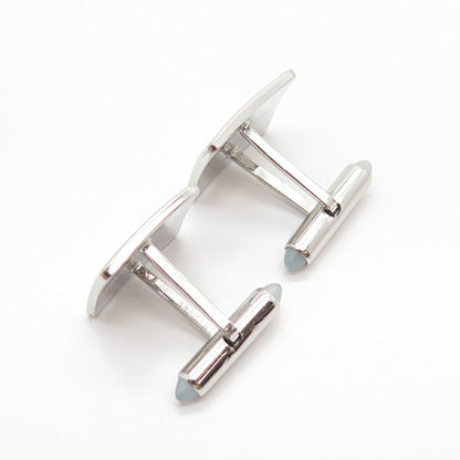 925 Sterling Silver Vintage Krementz Satin Finish Cufflinks