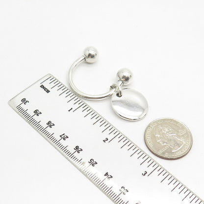 925 Sterling Silver Vintage Screw-Off Ball Key Ring