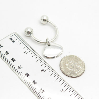 925 Sterling Silver Vintage Screw-Off Ball Key Ring