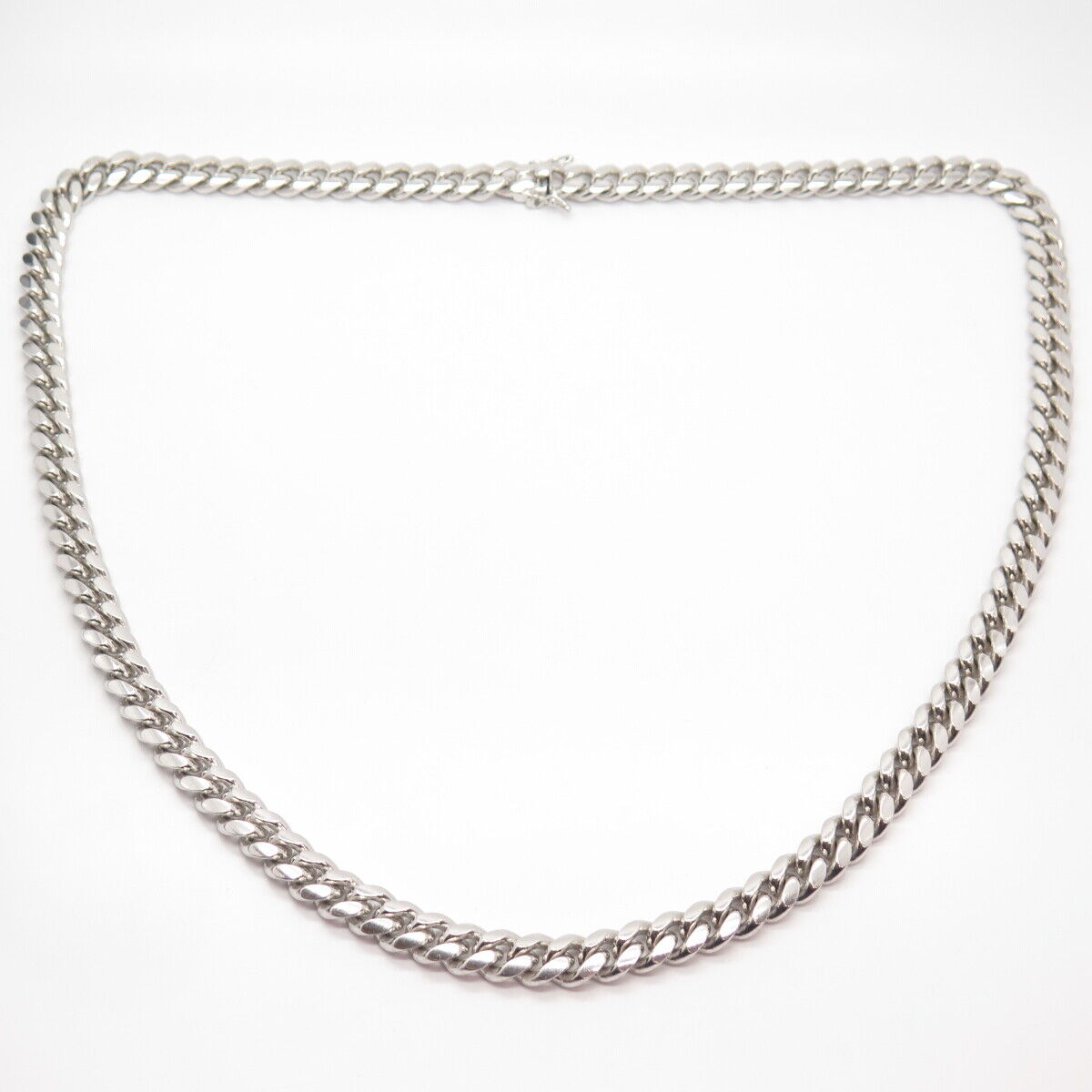 925 Sterling Silver Vintage Heavy Cuban Chain Necklace 30"