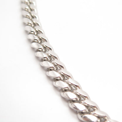 925 Sterling Silver Vintage Heavy Cuban Chain Necklace 30"