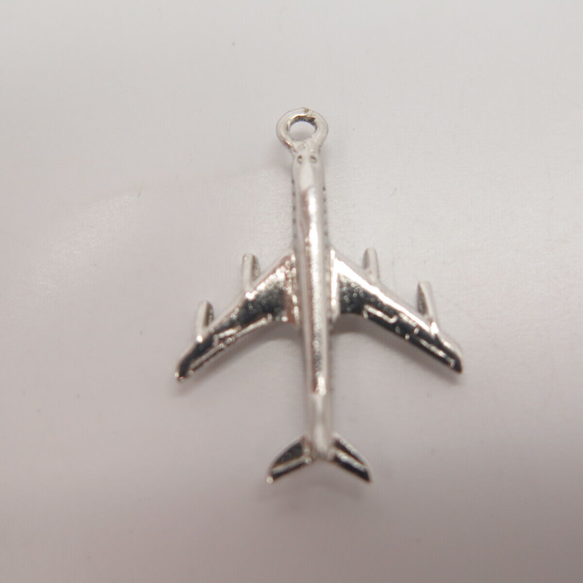 925 Sterling Silver Vintage Airplane Pendant