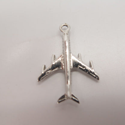 925 Sterling Silver Vintage Airplane Pendant