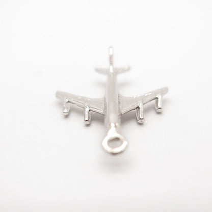 925 Sterling Silver Vintage Airplane Pendant