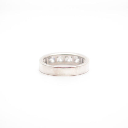 925 Sterling Silver Round-Cut C Z Ring Size 7