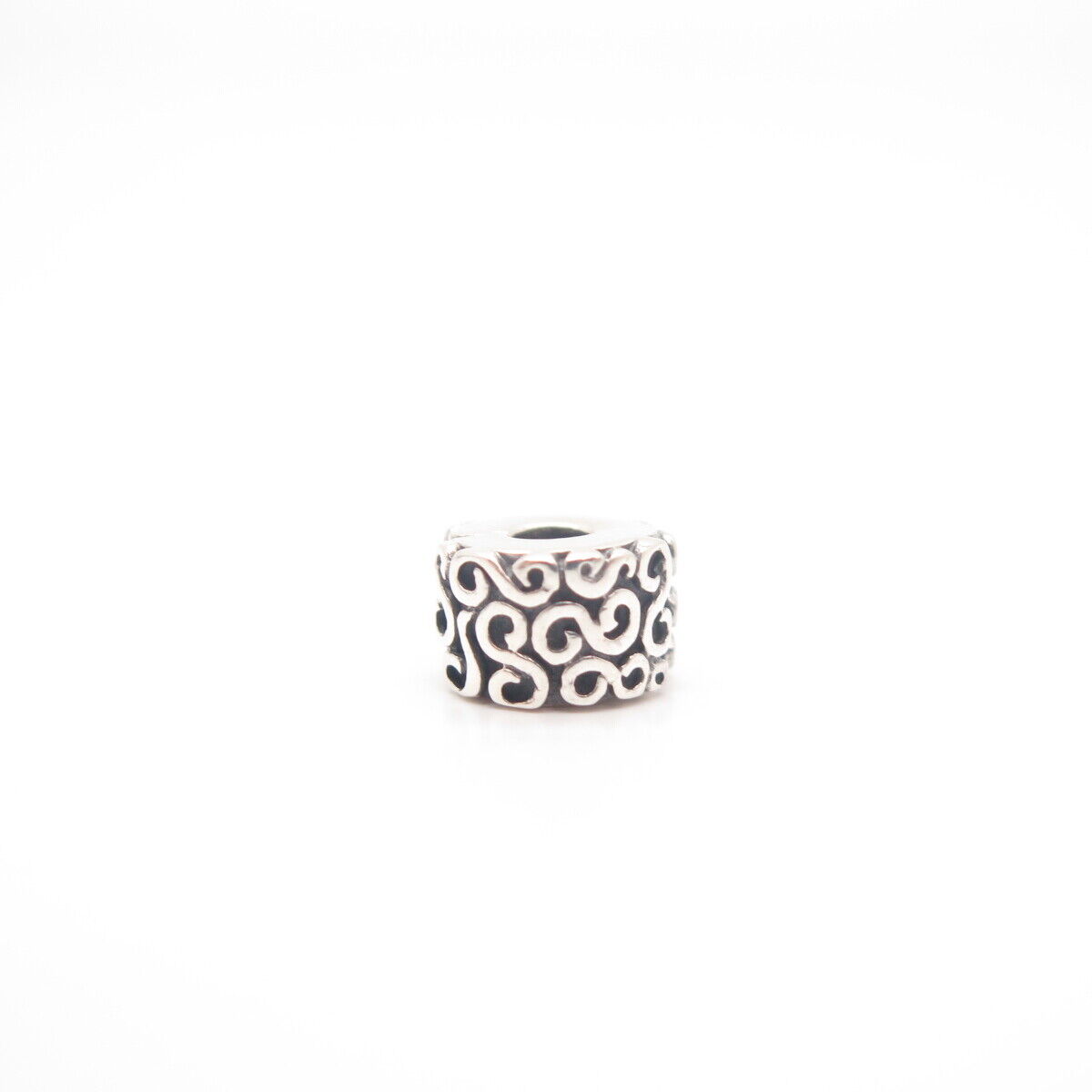 925 Sterling Silver Pandora Swirl Bead Charm