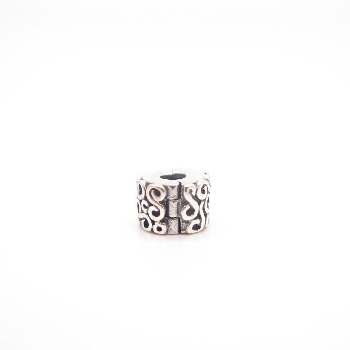 925 Sterling Silver Pandora Swirl Bead Charm