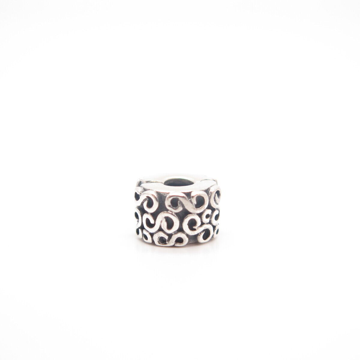 925 Sterling Silver Pandora Swirl Bead Charm