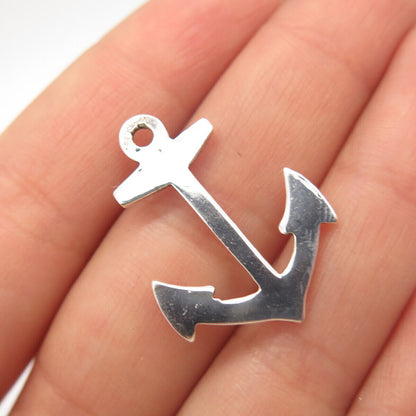 925 Sterling Silver Vintage Anchor Pendant