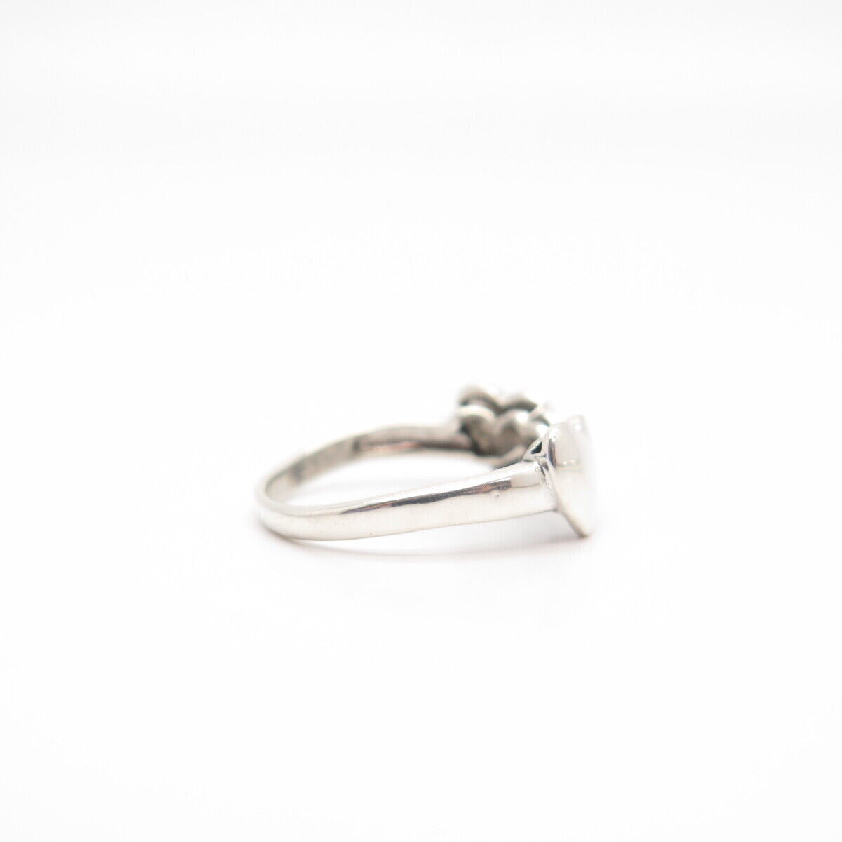 925 Sterling Silver Heart Infinity Ring Size 8.5