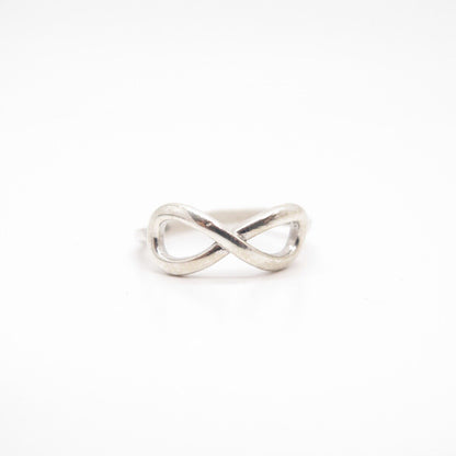 925 Sterling Silver Infinity Ring Size 6 1/4